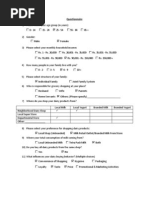 Final Questionnaire