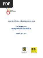 Guía de Práctica Clínica en Salud Oral - Paciente Con Compromiso Sistémico