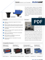 FlowLine Level Transmitter Ultrasonic EchoSonic With Conduit LU23 LU27 LU28 LU29 Data Sheet