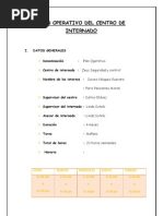 Plan Operativo Del Centro de Internado