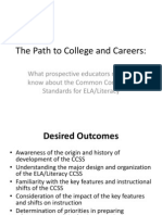 CC Higher Education ELA Literacy