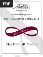 McMaster PSG Flag Football Rules