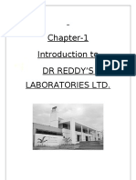 Chapter-1 Introduction To DR Reddy'S Laboratories LTD