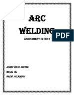 Arc Welding: Assignment in Ce12