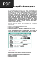 Anticoncepción de Emergencia