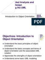 Object Oriented Analysis and Design Using The UML: Introduction To Object Orientation