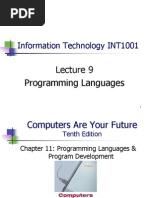 Information Technology INT1001: Programming Languages