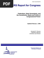 State Sovereignty CRS Report 2008