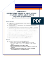 Curso-Taller Servicio Al Cliente Interno y Su Impacto Sobre El Cliente Externo