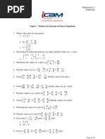 Topic 2 - Matrices & Systems of Linear Equations