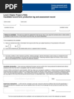 Project Proposal Form