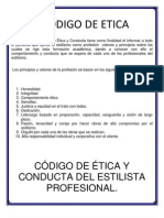 Codigo de Etica Del Estilismo