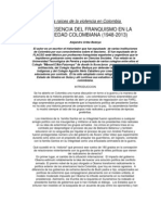 La Presencia Del Franquismo en Colombia