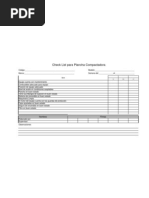 Checklist Plancha Compactadora