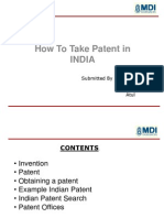 How To Take Patent in INDIA Final