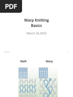 Warp Knitting Basics