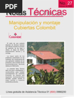 Norma Tecnica Instalacion Cubierta Colombit