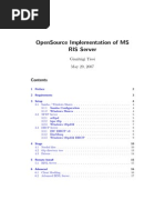 Opensource Implementation of Ms Ris Server: Gianluigi Tiesi May 29, 2007