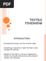 Finishing of Textile