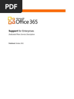 Support Service Description - Office 365 Dedicated Plans - October 2011