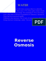 Presantation On Reverse Osmosis