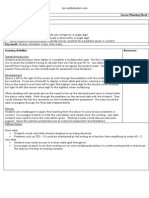 Lesson Plan Short Division