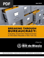 Breaking Through Bureaucracy: Evaluating Government Responsiveness To Information Requests in New York City