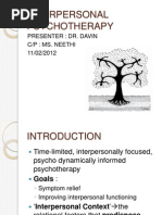 Interpersonal Psychotherapy New