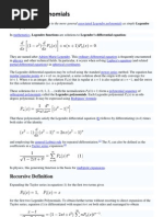 Legendre Polynomials PDF