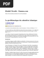 Khalid Chraibi - La Problématique Du Calendrier Islamique