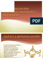 La Metaevaluación