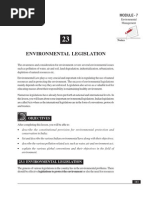 Environmental Legislation: Module - 7