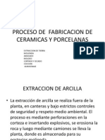 Proceso de Fabricacion de Ceramicas y Porcelanas