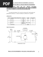 Swinburne'S Test ON D.C. Shunt Machine. (Predetermination of Efficiency of Given D.C.Shunt Machine Working As Motor and Generator)