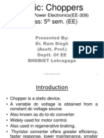 Topic: Choppers: Class: 5 Sem. (EE)