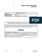 Material Safety Data Sheet: Warning