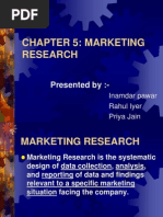 Chapter 5: Marketing Research: Presented By