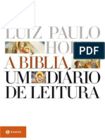 A Biblia - Um Diario de Leitura - Horta, Luiz Paulo