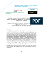 Battery Energy Storage and Power Electronics Based Voltage and Frequency Controller For