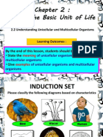 Cell - The Basic Unit of Life: 2.2 Understanding Unicellular and Multicellular Organisms