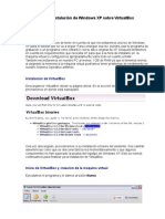 Tutorial de Instalación de Windows XP en Virtualbox