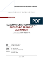 Evaluacion Adaptacion de Un Puesto de Trabajo Industrial - Laminador