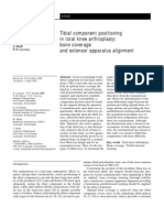 Tibial Component Positioning in Total Knee Arthroplasty: Bone Coverage and Extensor Apparatus Alignment