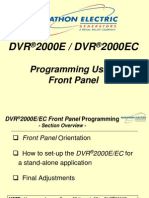 DVR2000E Training - SECT #5 (Programming Using The Front Pane