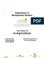 M-Agriculture: Department of Management Studies