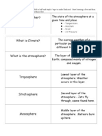 Weather and Climate Unit Flashcards