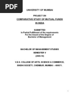 Comparitive Study of Mutual Funds in India