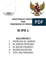 Makalah PKN Kelompok 5 Masyarakat Madani Dan Demokrasi Di Indonesia