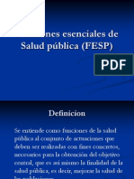 Funciones Esenciales de Salud Publica (FESP)