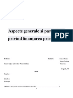 Proiect Conta Institutiilor Publice Finantarea Primariilor